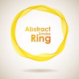 Anillo amarillo abstracto del humo libre illustration Anillo amarillo abstracto del humo libre illustration