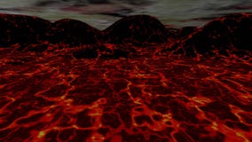 Animación del paisaje 3D de la lava libre illustration Animación del paisaje 3D de la lava libre illustration
