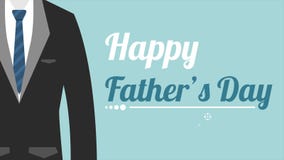 Animación feliz de la historieta del día de padre Animación feliz de la historieta del día de padre