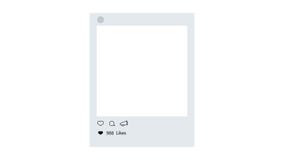 Animacja - nowożytna fotografii rama z sercem lubi ikonę na białym tle 4K wideo ilustracji Animacja - nowożytna fotografii rama z sercem lubi ikonę na białym tle 4K wideo ilustracji