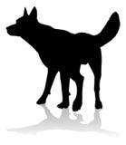 Animal de animal de estimação da silhueta do cão Foto de Stock Royalty Free Animal de animal de estimação da silhueta do cão Foto de Stock Royalty Free