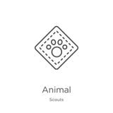 animal icon vector from scouts collection. Thin line animal outline icon vector illustration. Outline, thin line animal icon for stock illustration animal icon vector from scouts collection. Thin line animal outline icon vector illustration. Outline, thin line animal icon for stock illustration