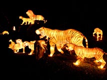 Lights and lanterns festival in Singapore Royalty Free Stock Image Lights and lanterns festival in Singapore Royalty Free Stock Image