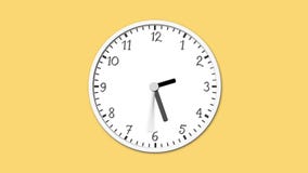 Animated clock time lapse