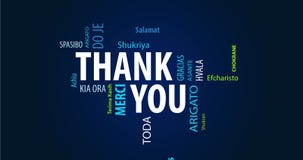 Animated Thank You Word Cloud Stock Footage - Video of green, white:  168755416