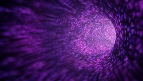 Animated wormhole through space, purple