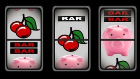 Slot Machine Animation stock video. Video of addiction - 39918335