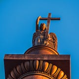 Anioł St Petersburg na pałac kwadracie zdjęcia stock Anioł St Petersburg na pałac kwadracie zdjęcia stock