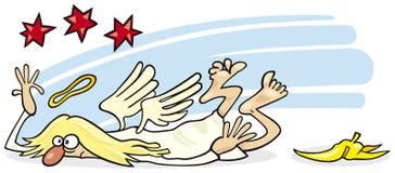 Anjo caído ilustração royalty free Anjo caído ilustração royalty free