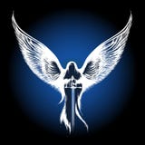 Anjo com espada ilustração do vetor Anjo com espada ilustração do vetor