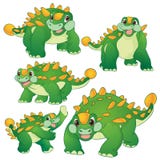 Ankylosaurus mignon illustration stock Ankylosaurus mignon illustration stock