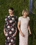 Anna Wintour Przyjeżdża przy 2015 nagrodami tony zdjęcia royalty free Anna Wintour Przyjeżdża przy 2015 nagrodami tony zdjęcia royalty free