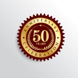 50 anni di anniversario di celebrazione di logo dorato del distintivo royalty illustrazione gratis 50 anni di anniversario di celebrazione di logo dorato del distintivo royalty illustrazione gratis