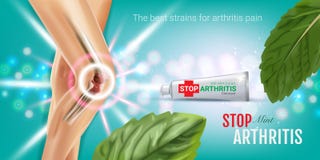 Annonces d'onguent de soulagement de la douleur d'arthrite Dirigez l'illustration 3d avec de la crème de tube avec l'extrait de m illustration stock Annonces d'onguent de soulagement de la douleur d'arthrite Dirigez l'illustration 3d avec de la crème de tube avec l'extrait de m illustration stock