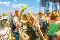The annual festival of colors ColorFest stock image The annual festival of colors ColorFest stock image