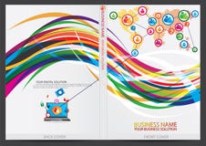 Annual report cover design royalty free illustration Annual report cover design royalty free illustration