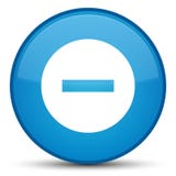 Annuleer pictogram speciale cyaan blauwe ronde knoop Royalty-vrije Stock Afbeeldingen Annuleer pictogram speciale cyaan blauwe ronde knoop Royalty-vrije Stock Afbeeldingen