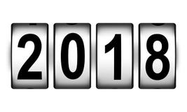 Ano novo um conceito de 2018 feriados ilustração royalty free Ano novo um conceito de 2018 feriados ilustração royalty free