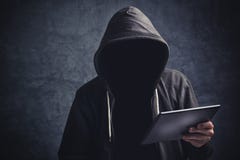 Anonymous unrecognizable man with digital tablet computer stock photography Anonymous unrecognizable man with digital tablet computer stock photography