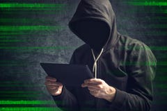 Anonymous unrecognizable man with digital tablet computer stock photography Anonymous unrecognizable man with digital tablet computer stock photography