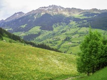 Ansicht der italienischen Alpen nah an Vipiteno Sterzing, Italien stockfotografie Ansicht der italienischen Alpen nah an Vipiteno Sterzing, Italien stockfotografie
