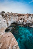 Ansicht der Lagune nahe Kap Greko von Agia Napa lizenzfreie stockfotografie Ansicht der Lagune nahe Kap Greko von Agia Napa lizenzfreie stockfotografie