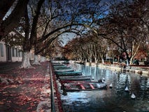 Ansicht der schönen Pont DES-Lieben in Annecy, Frankreich stockfoto Ansicht der schönen Pont DES-Lieben in Annecy, Frankreich stockfoto