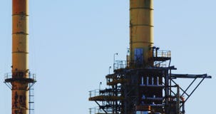 Ansicht der Öl- und Gasindustrie stock footage Ansicht der Öl- und Gasindustrie stock footage