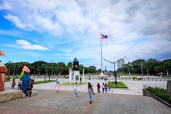 Ansicht des öffentlichen Platzes von Rizal-Park in der Metro Manila, Philippinen Stockfotografie Ansicht des öffentlichen Platzes von Rizal-Park in der Metro Manila, Philippinen Stockfotografie