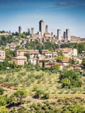 Ansicht nach San Gimignano stockfoto Ansicht nach San Gimignano stockfoto