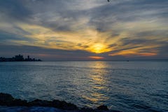 Ansicht vom Pier von La Havana Kuba stockfotografie Ansicht vom Pier von La Havana Kuba stockfotografie