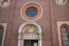 Ansicht von Santa Maria-delle Grazie-Kirche stockbild Ansicht von Santa Maria-delle Grazie-Kirche stockbild