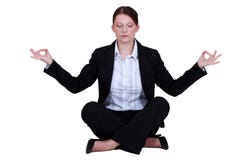 Anställd i en yogaposition royaltyfria bilder Anställd i en yogaposition royaltyfria bilder