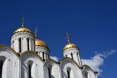 Antagandedomkyrka i Vladimir, Ryssland royaltyfri fotografi Antagandedomkyrka i Vladimir, Ryssland royaltyfri fotografi