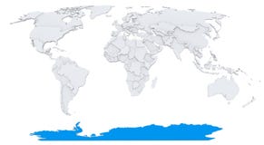 Antarctica na mapie świat ilustracji Antarctica na mapie świat ilustracji