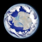 Antarctica od przestrzeni royalty ilustracja Antarctica od przestrzeni royalty ilustracja