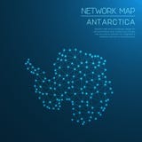 Antarctica sieci mapa royalty ilustracja Antarctica sieci mapa royalty ilustracja