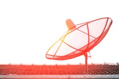 Antenne parabolique sur le toit photo libre de droits Antenne parabolique sur le toit photo libre de droits