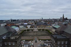 Antennen beskådar av Köpenhamn royaltyfria foton Antennen beskådar av Köpenhamn royaltyfria foton