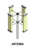 Antennradioteknik och elektrisk aktuell sändare eller mottagare royaltyfri illustrationer Antennradioteknik och elektrisk aktuell sändare eller mottagare royaltyfri illustrationer