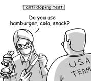 Anti het smeren van de V.S. test vector illustratie Anti het smeren van de V.S. test vector illustratie