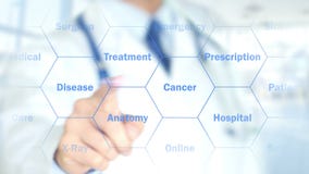 Antibodies, Doctor working on holographic interface, Motion Graphics. 4k video , high quality Antibodies, Doctor working on holographic interface, Motion Graphics. 4k video , high quality