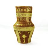 Antiek Mexicaans Clay Vase met Gouden Accenten Stock Fotografie Antiek Mexicaans Clay Vase met Gouden Accenten Stock Fotografie