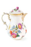 Antieke koffiepot van 19de eeuw & x28; Biedermeier time& x29; royalty-vrije stock afbeelding Antieke koffiepot van 19de eeuw & x28; Biedermeier time& x29; royalty-vrije stock afbeelding