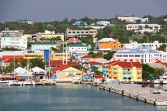 Antigua - St. Johns Waterfront Pier Royalty Free Stock Photography Antigua - St. Johns Waterfront Pier Royalty Free Stock Photography