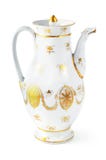Antik kaffekruka från det 19th århundradet & x28; Biedermeier time& x29; royaltyfri fotografi Antik kaffekruka från det 19th århundradet & x28; Biedermeier time& x29; royaltyfri fotografi