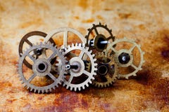 Antike Uhrmechanismus steampunk Artzahn-Gangradmakroansicht Oberflächenhintergrund der Weinlese rostiger Metall, flach lizenzfreie stockbilder Antike Uhrmechanismus steampunk Artzahn-Gangradmakroansicht Oberflächenhintergrund der Weinlese rostiger Metall, flach lizenzfreie stockbilder
