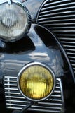 Antique Car Grill Headlights Stock Photo - Image: 2641910