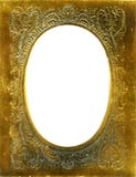 Antique frame with gold mat