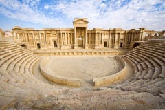 The antique theatre of Palmyra stock images The antique theatre of Palmyra stock images